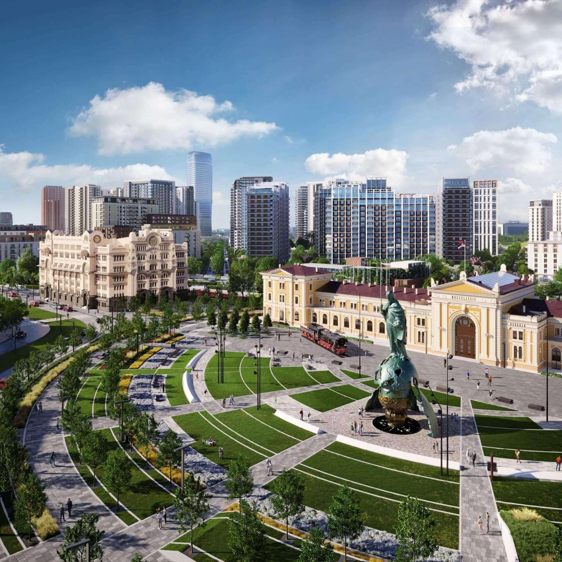 Central Square Apartments Belgrad Dış mekan fotoğraf
